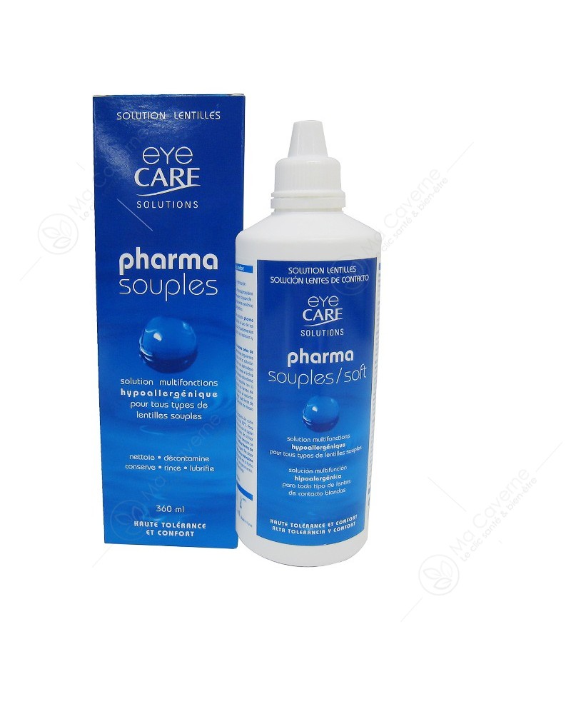 EYE CARE Pharmasouples Solution Hypoallergénique 360ml-1