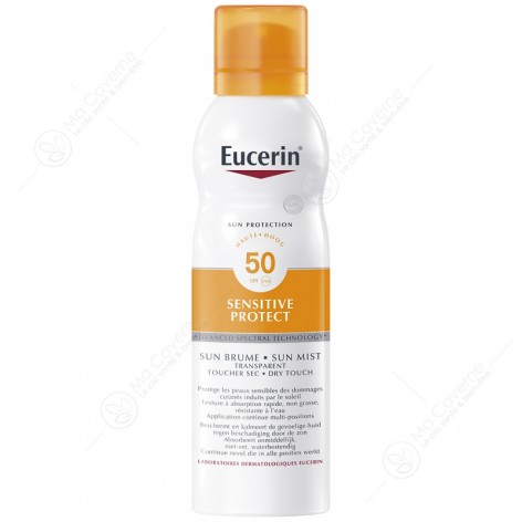 EUCERIN Sun Protection Sensitive Protect Brume Transparente Spray SPF50 200ml-1