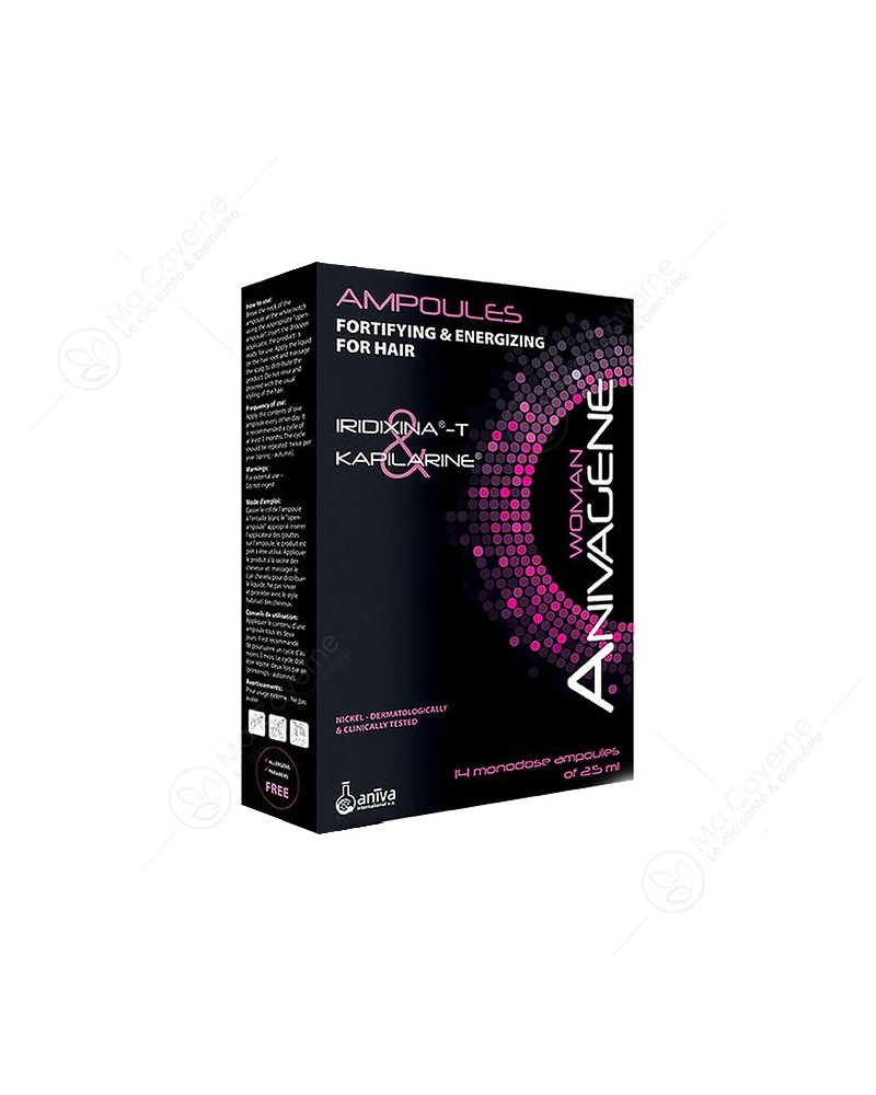 ANIVAGENE Ampoules Fortifiantes et Energisantes pour Femme-1