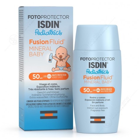 ISDIN Fotoprotector Fusion Fluid Mineral Baby Pediatrics SPF50+ 50ml-1