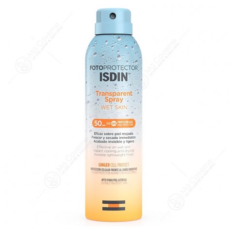 ISDIN Fotoprotector Trasparent Spray Wet Skin SPF50 250ml-1