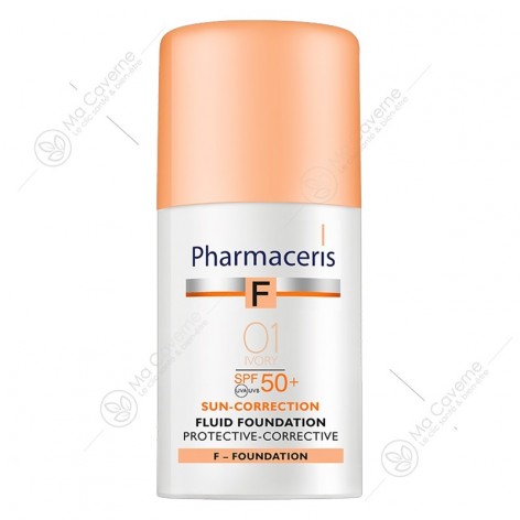 PHARMACERIS F Fond de Teint SPF50+ Ivory 1 30ml-1