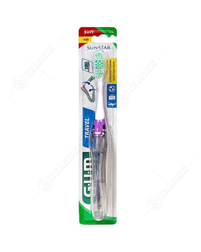 GUM Brosse à Dents Travel Souple 158-1