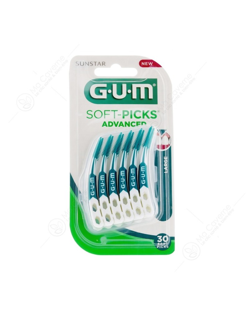 GUM Cure Dent Soft Picks Advanced Bt30-1