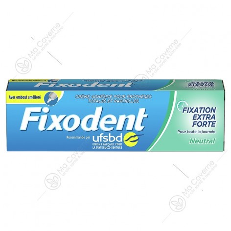 FIXODENT Crème Adhésive Fixation Extra Forte Gout Neutre-1