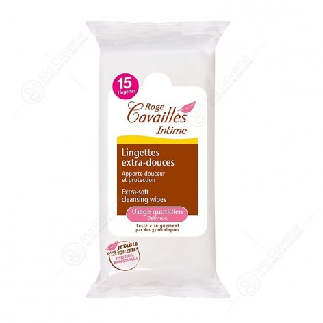 ROGE CAVAILLES Lingette Intime Extra Douces Bt15-1