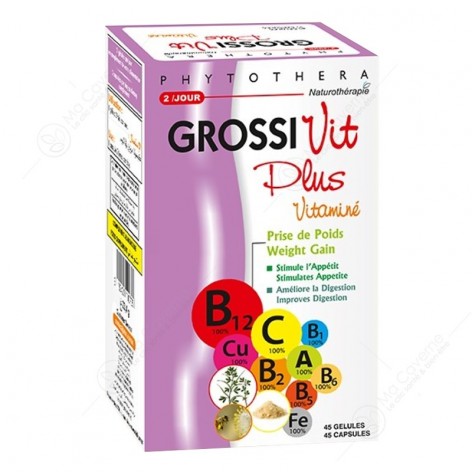 VITAL Phytothera Grossivit Plus Vitaminé Bt30 Gél