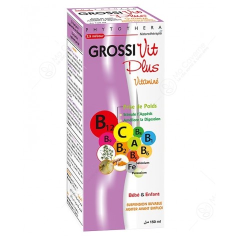 VITAL Phytothera Grossivit Vitaminé Suspension 150ml-1