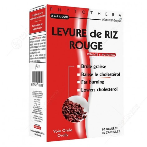 VITAL Phytothera Levure de Riz Rouge Bt60 Gél.-1