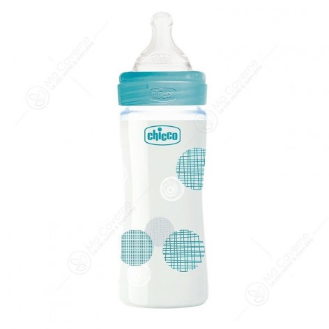 CHICCO Biberon En Verre 240ml Garçon Réf: 28721200-1