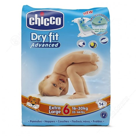 CHICCO Couche Large 16-30Kg Bt14