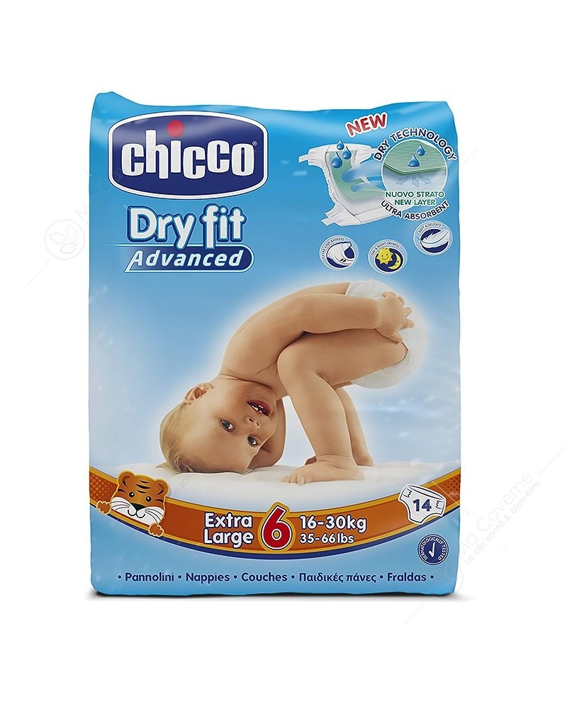 CHICCO Couche Dry Fit Advanced Large 16-30Kg Bt14-1