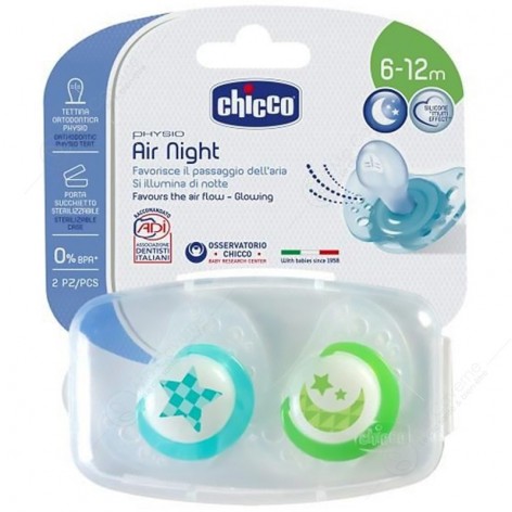 CHICCO Sucette Physio Air Night 6-12 M 2Pc-1