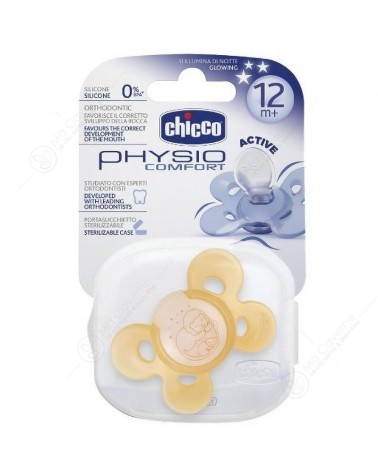 CHICCO Sucette Physio Confort Orange 12M+-1