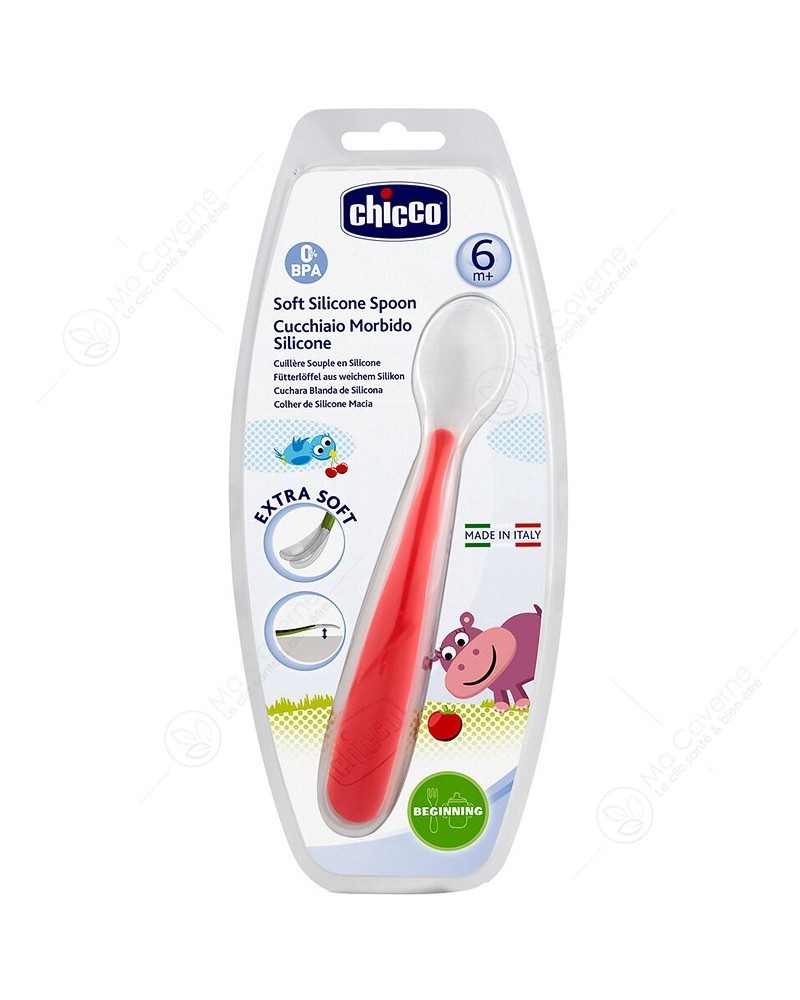 CHICCO Cuillère en Silicone 6M +