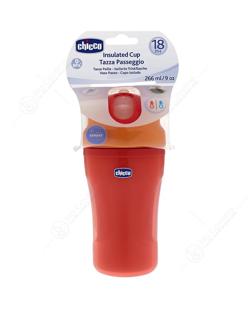 CHICCO Tasse Insulated Rouge 18M+ Réf-68257-1