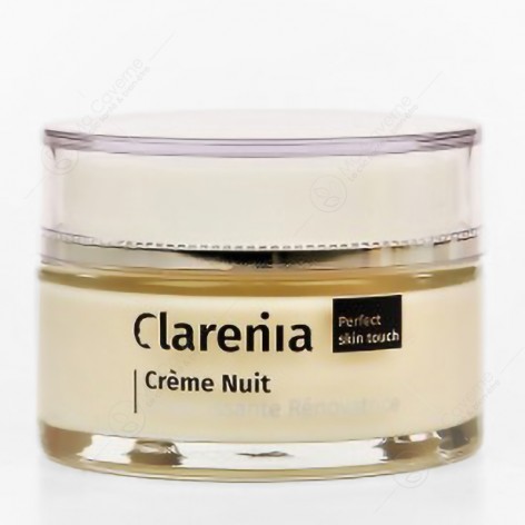 CLARENIA Crème de Nuit Eclaircissante et Rénovatrice Peaux Mixtes & Grasses 50ml-1
