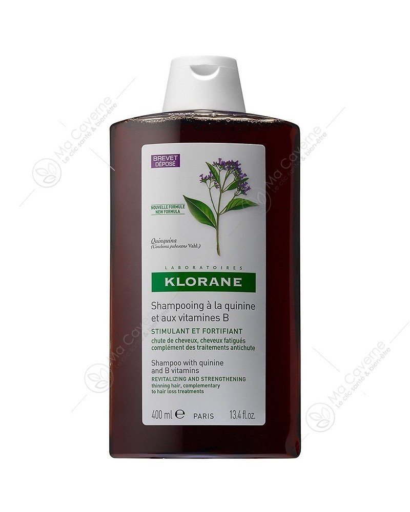 KLORANE Shampoing Fortifiant à La Quinine et Vitamine B 400ml
