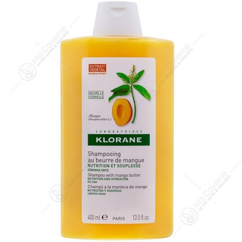 KLORANE Shampoing Nutritif Au Beurre de Mangue 400ml-1