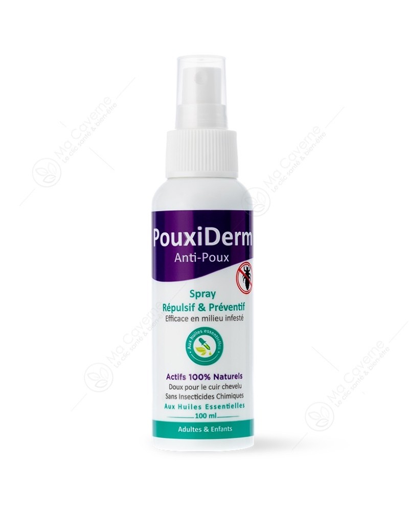 POUXIDERM Spray Répulsif et Préventif Anti-Poux 100ml-1