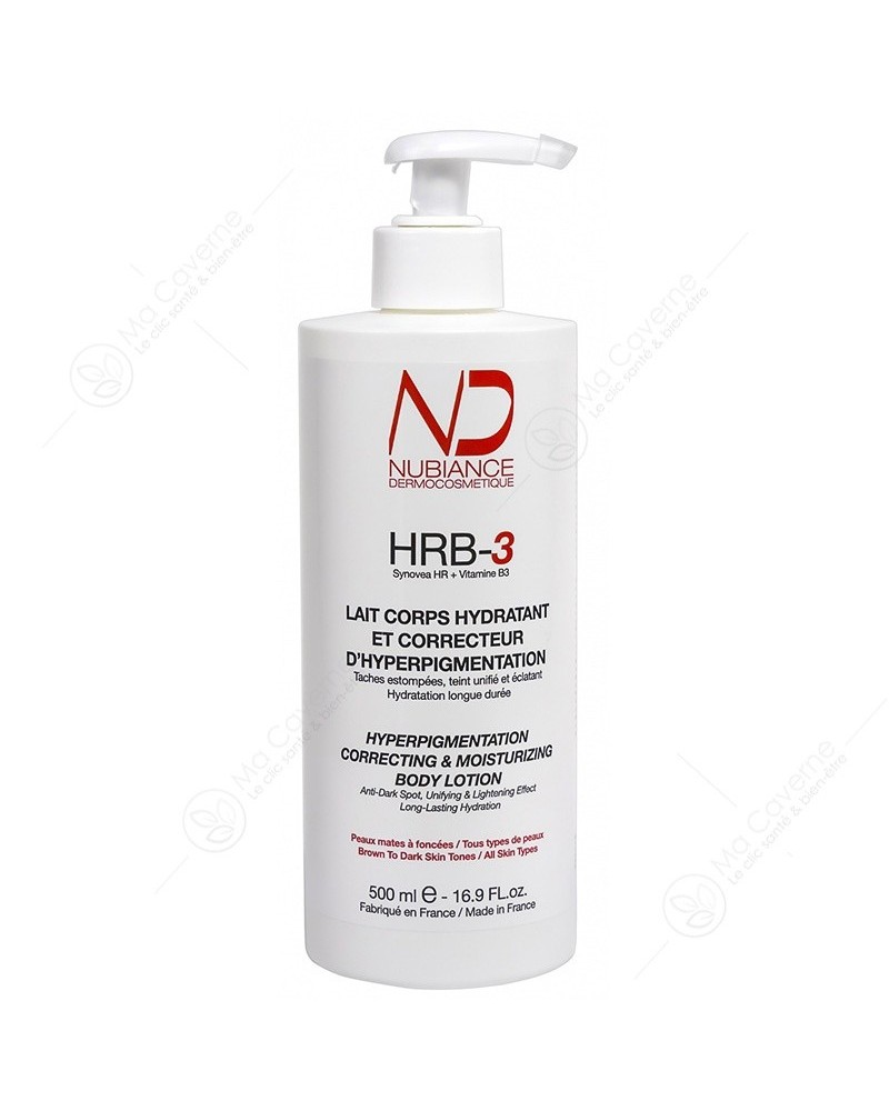 NUBIANCE HRB-3 Lait Corps Hydratant et Correcteur D'Hyperpigmentation 500ml-1