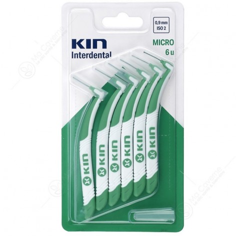 KIN Brossette Micro0.9Mm Micro 6 Unites(Vert)