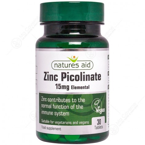 NATURES AID ZINC Picolinate 15mg Bt30 Cp-1