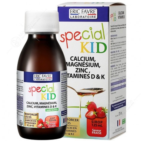 ERIC FAVRE Special Kid Calcium + Mg + Zinc + Vit D et K 125ml-1