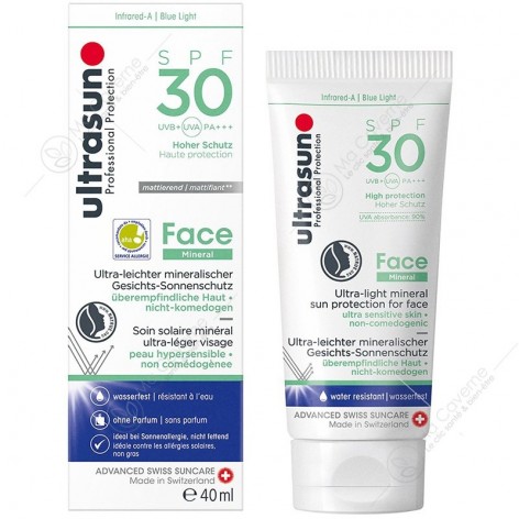 ULTRASUN Ecran Face Minéral SPF50+ 40ml-1