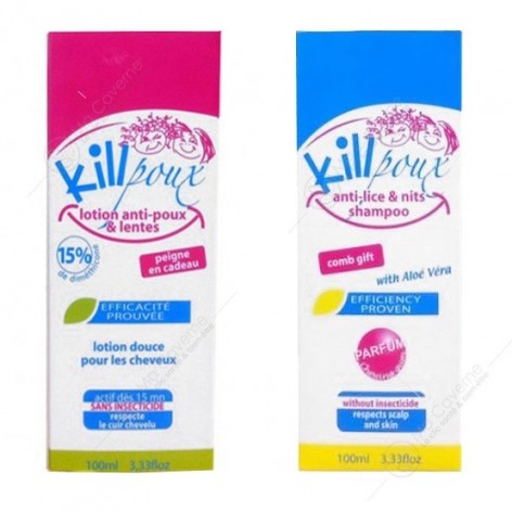 killpoux pack lotion+shamp contient: killpoux lotion anti-poux & lentes 100ml killpoux shampoing anti-poux 100ml-1