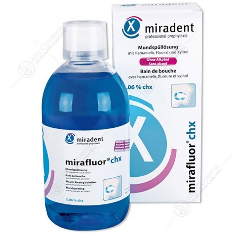 MIRADENT Bain de Bouche Mirafluor Chlorhexidine 500ml-1