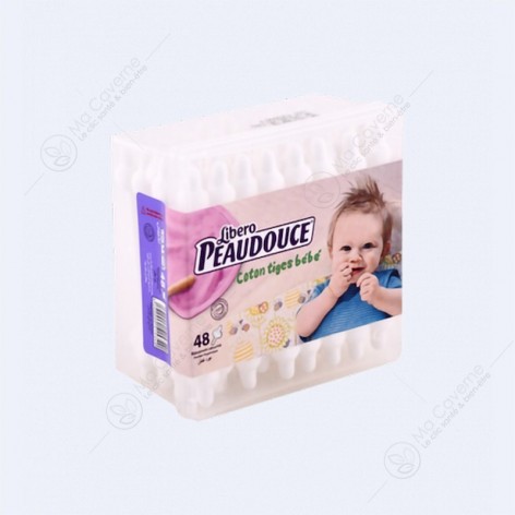 PEAUDOUCE Batonnets Coton 48 Pieces-1