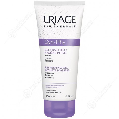 URIAGE Gyn-Phy Gel Fraicheur Hygiene Intime Muqueuses Sensibles 200ml-1