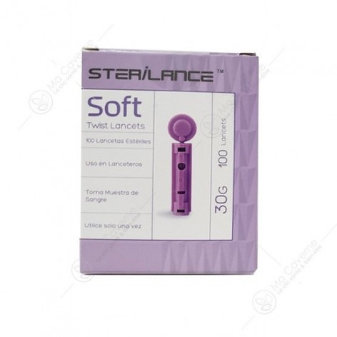 STERILANCE Soft Twist Blood Lancettes 100