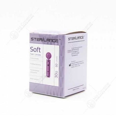 STERILANCE Soft Twist Blood Lancettes 50