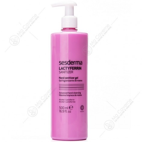 SESDERMA Gel Désinfectant Main Lactyferrin 500ml-1