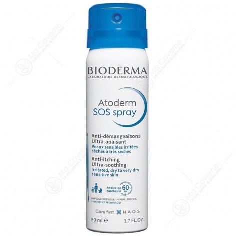 BIODERMA Atoderm SOS Spray Anti-démangeaisons Ultra-apaisant 50ml-1