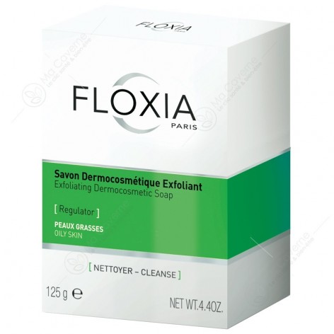 FLOXIA Savon Exfoliant Peaux Grasses 125g