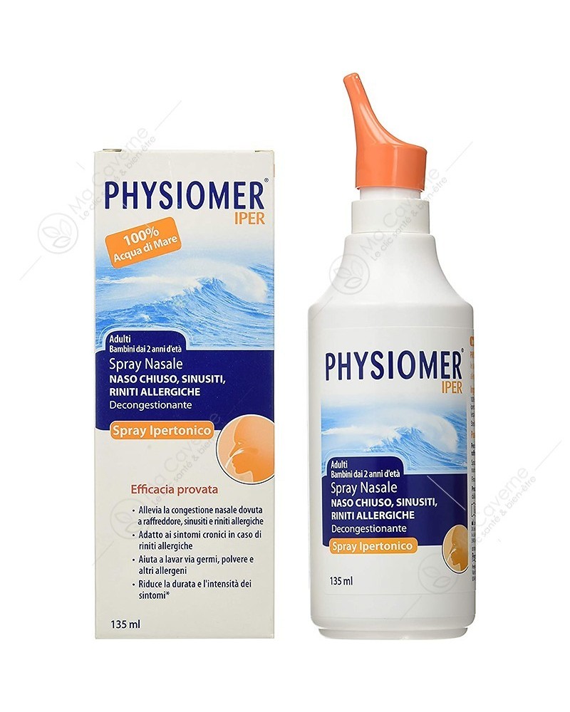 PHYSIOMER Spray nasal Décongestionnant Hypertonique 135ml