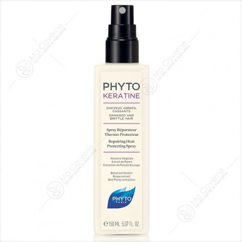 PHYTO PHYTOKERATINE Spray Réparateur thermo-protecteur Cheveux Abimés Cassants 150ml-1