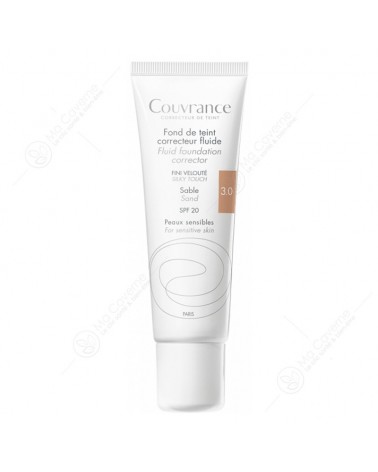 AVÈNE Couvrance Fond de Teint Fluide N3 Sable 30ml-1