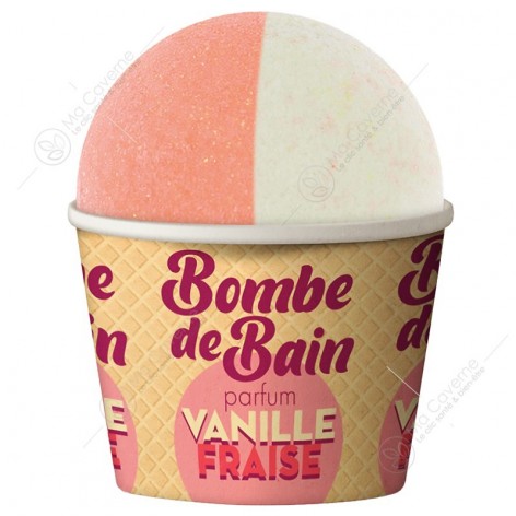Les Petits Bains de Provence Bombe De Bain Vanille Fraise 115g-1
