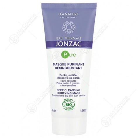 JONZAC Pure Masque Purifiant Désincrustant Bio 50ml-1