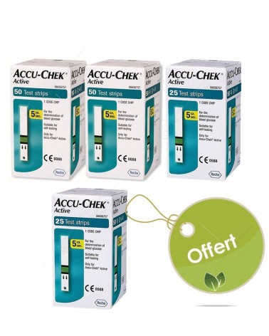 ACCU-CHEK Pack 125 Bandelettes + 25 Gratuits-1