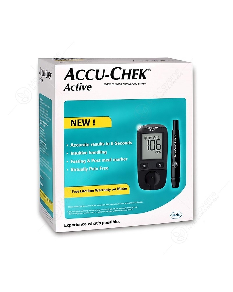 Glucomètre ACCU-CHEK Active Lecteur de Glycemie