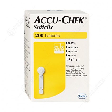 ACCU-CHEK Softclix Lancettes boite de 200 lancettes-1