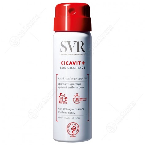 SVR Cicavit + Sos Grattage Spray Anti-Grattage Apaisant Anti-Marque 40ml-1