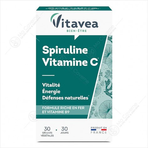 VITAVEA Spiruline Vitamine C 30Gél.