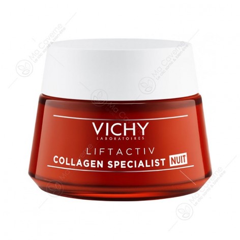 VICHY Collagen Liftactiv Specialist Nuit Crème Anti Rides + Vitamine Cg 50ml