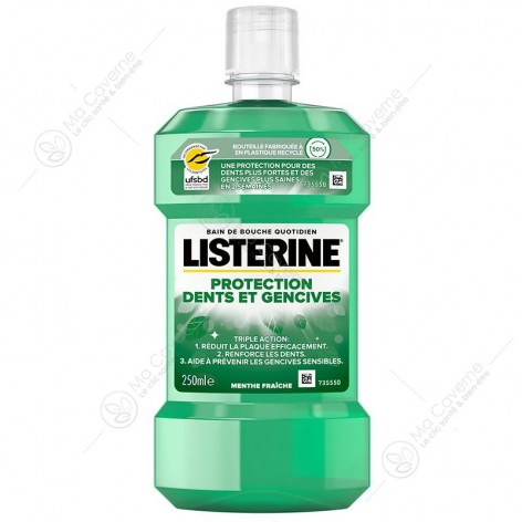 LISTERINE Bain de Bouche Protection Dents et Gencives 250ml